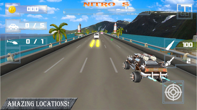 Weapon Car Rider : Highway Shooting Race-r 3D screenshot 3