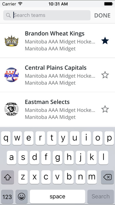 Manitoba AAA Midget Hockey screenshot 2