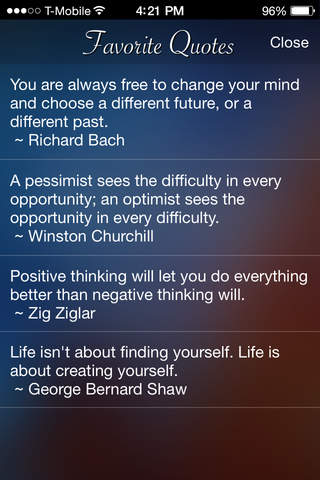 starQuotes - Vitamins for Your Soul screenshot 2