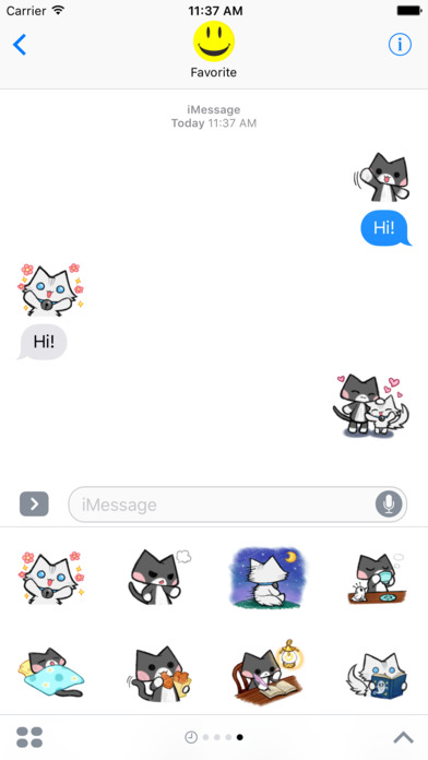 Cute Two Kitten - Love Stickers! screenshot 2