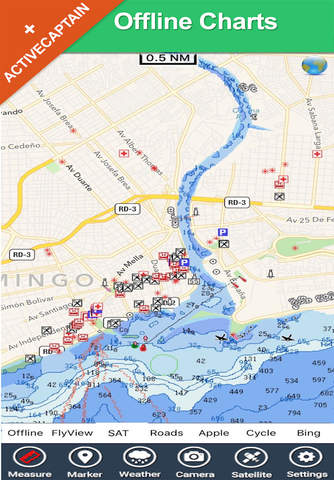 Dominican Republic charts GPS map Navigator screenshot 2
