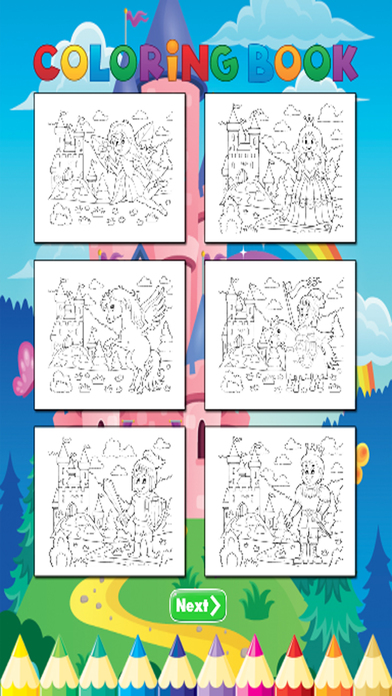 Princess Art Coloring Book - for Kids screenshot 2