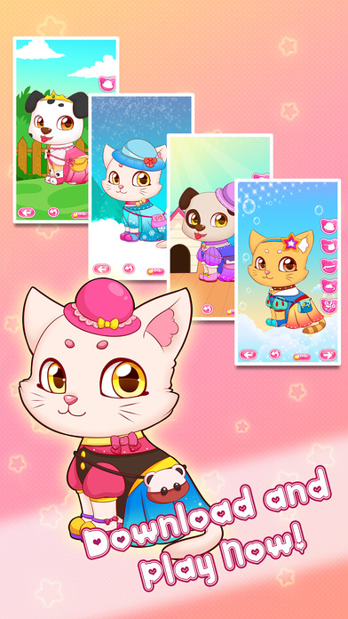 Baby Kitty Pets Dress-Up Free Kids Games For Girls screenshot 2