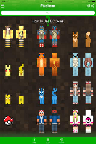 Pokemon Edition Skins for Minecraft PE ( Pocket Edition ) - Best Pixelmon Go Skin. screenshot 2