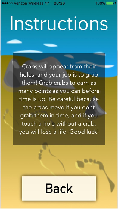 Grab the Crab - A DevKit Game screenshot 4