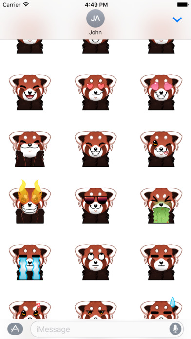 Red Panda Stickers screenshot 3