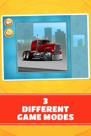 Trucks and Vehicles Puzzles : Logic Game for Kids screenshot 3