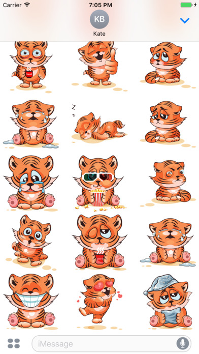Lion Cute Stickers Mania screenshot 2
