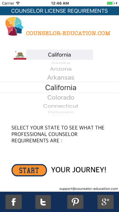 Counselor License Requirements screenshot 2