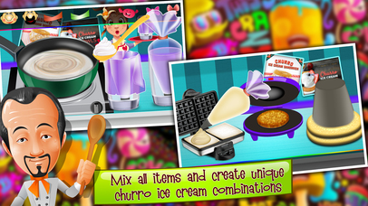 Churro Ice Cream Maker - Icecream Sweet Madness screenshot 2