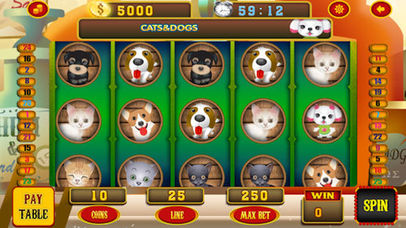 Cats And Dogs Slot Machine Casino Spin Journey screenshot 2