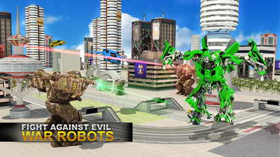 Real Robot Fighting VS Flying Car Games screenshot 2