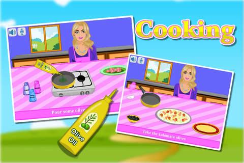 Misha Cooking Greek Pizza - Star Chef screenshot 2