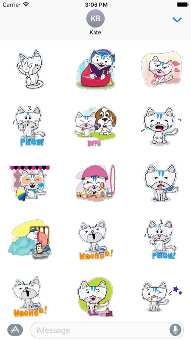 Meow, i’m Meliy! Stickers for iMessage screenshot 3