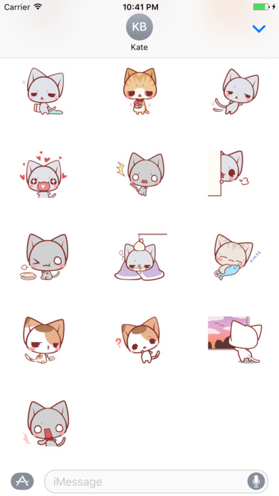 Sweet Kitten Sticker screenshot 3