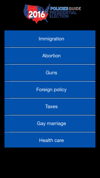 Hillary Clinton Policies For US Election 2016 screenshot 2