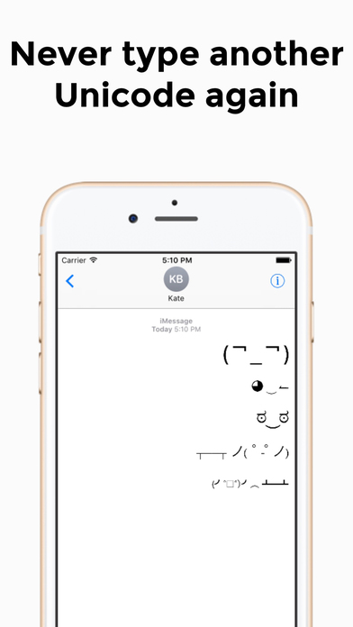 Unicode Faces screenshot 2