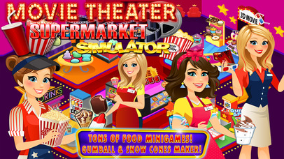Supermarket Movie Theater: Kids Cash Register FREE screenshot 2