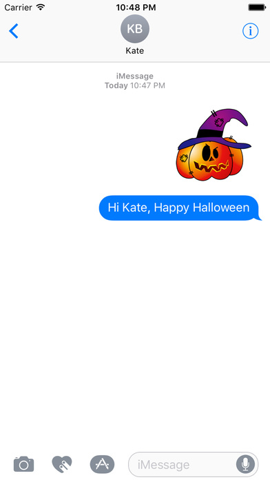 Halloween 2016 Stickers Pack for iMessage screenshot 2