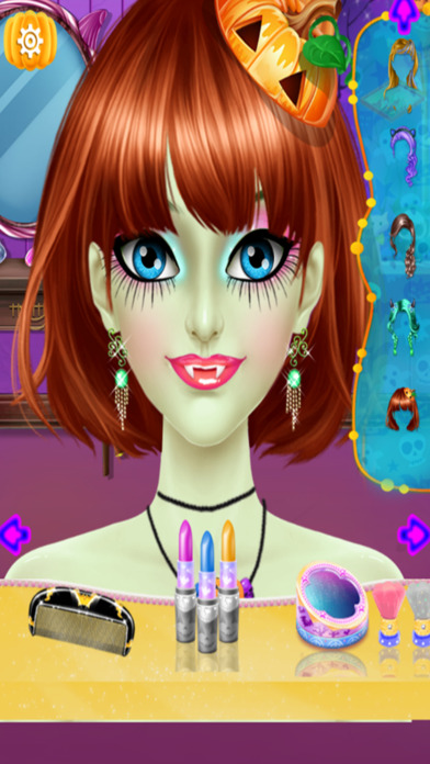 Halloween Girl Makeup Saloon screenshot 2