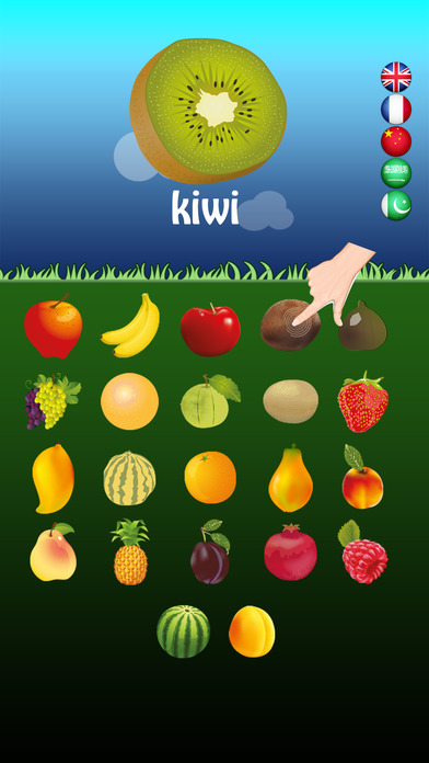 Multilingual Fruits Go for Kids screenshot 4