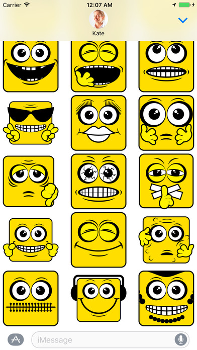Square Emoji - Stickers for iMessage screenshot 4