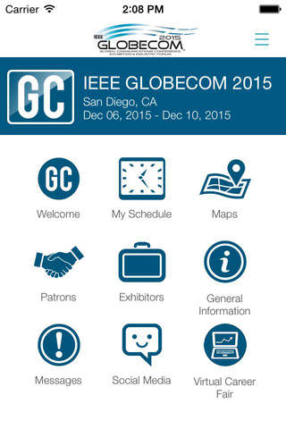 Screenshot of IEEE GLOBECOM 2015