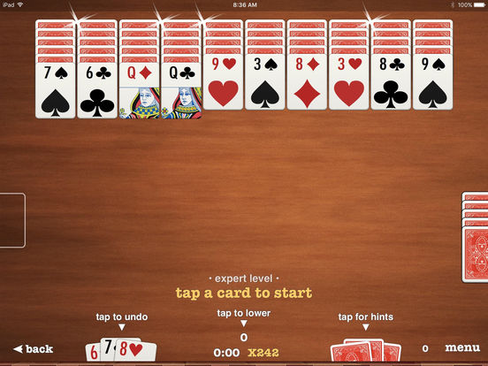 Screenshots of ▻Spider Solitaire for iPad