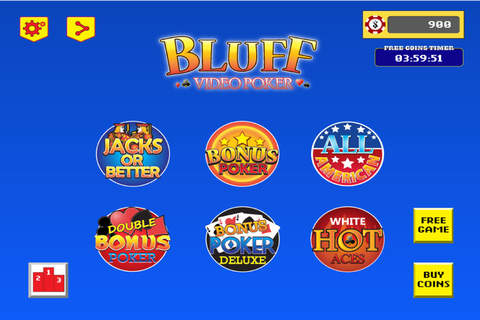 Bluff Video Poker screenshot 2