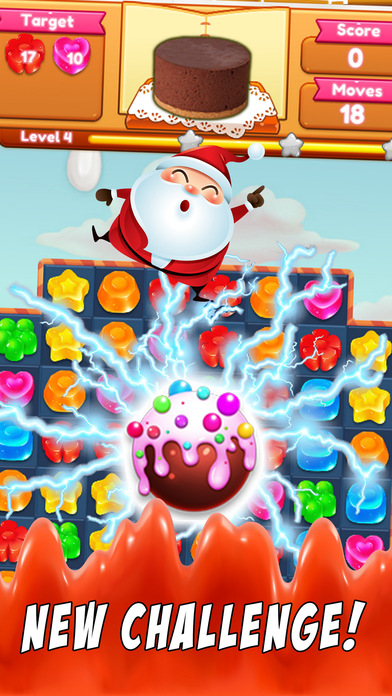 Sweet Santa Crafty - Christmas candy gems puzzle screenshot 2