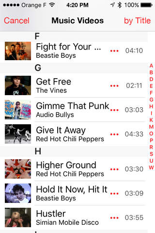 Music Videos Playlist screenshot 2
