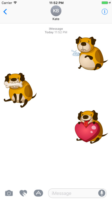 Cute Dog Stickers Vol 01 screenshot 2