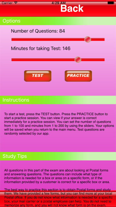 Test Review Postal Exam screenshot 3