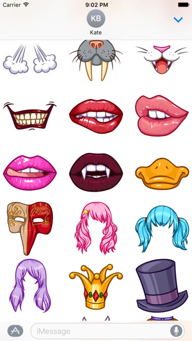 Face Masks 2 Emoji Stickers - for iMessage screenshot 2
