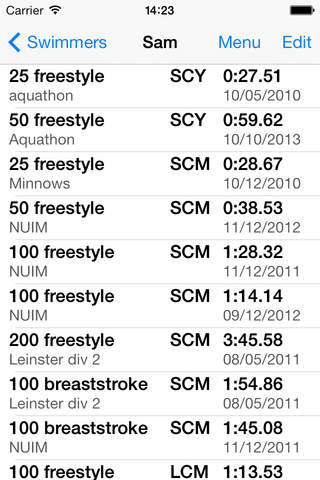 Swim PB Lite screenshot 2