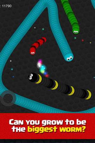 Crazy Worms.Io - Color Slither Eat Or Die Armageddon Blitz screenshot 3