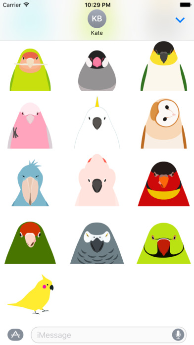 Animated Bird Stickers - Tori no iro screenshot 2