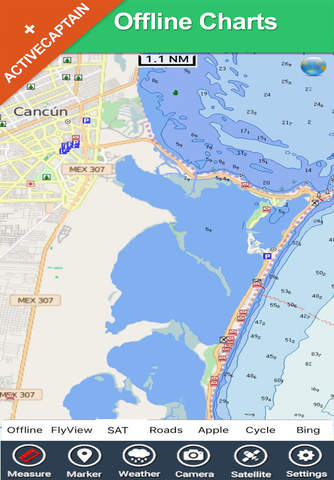 Cancun - GPS Map Navigator offline charts & guide screenshot 2