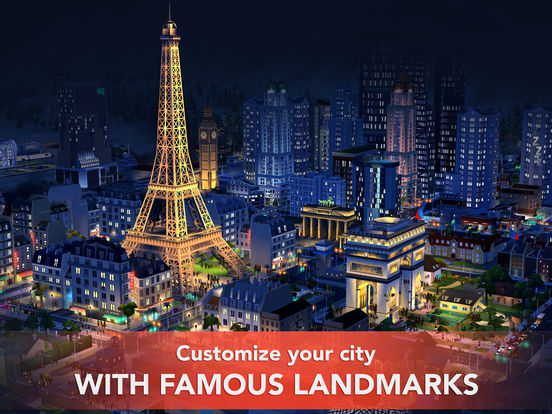 Screenshots of SimCity BuildIt for iPad