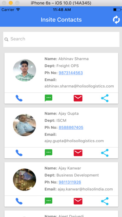 Insite Contacts screenshot 2