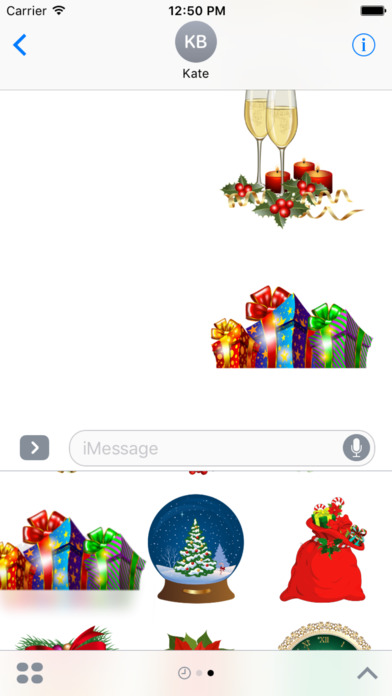 New Year Stickers Pack for iMessage screenshot 3