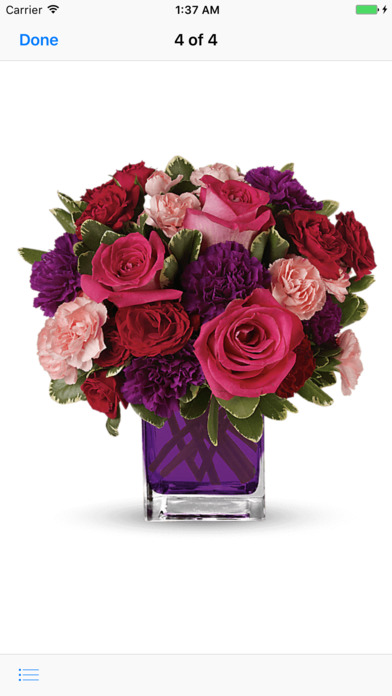 Bouquets of Lavender Roses Flowers Stickers screenshot 4
