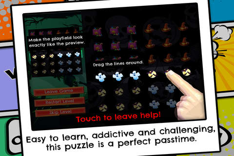 Wicked Puzzle Hex Line Up - FREE - Spooky Witch Lair Slide And Match screenshot 4