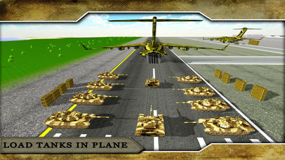 Army Airplane Tank Transporter 3D screenshot 2