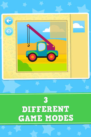 Cars & Vehicles Puzzles - Free Logic Game for Kids screenshot 3