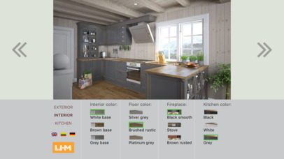 LHM House kitchen configurator screenshot 4