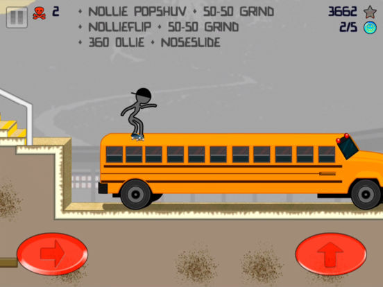Screenshots of Stickman Skater Free for iPad