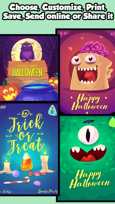 Halloween Party Invitations & Cards screenshot 2