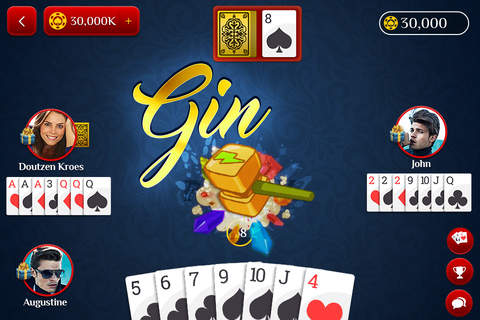 Gin Rummy - Online Card Game screenshot 2