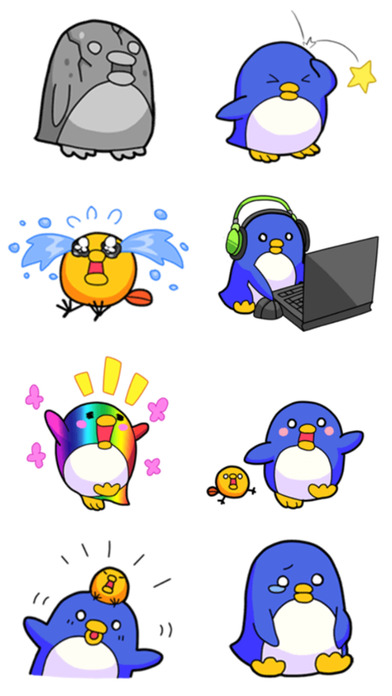 Blue Penguin - Stickers Pack! screenshot 4
